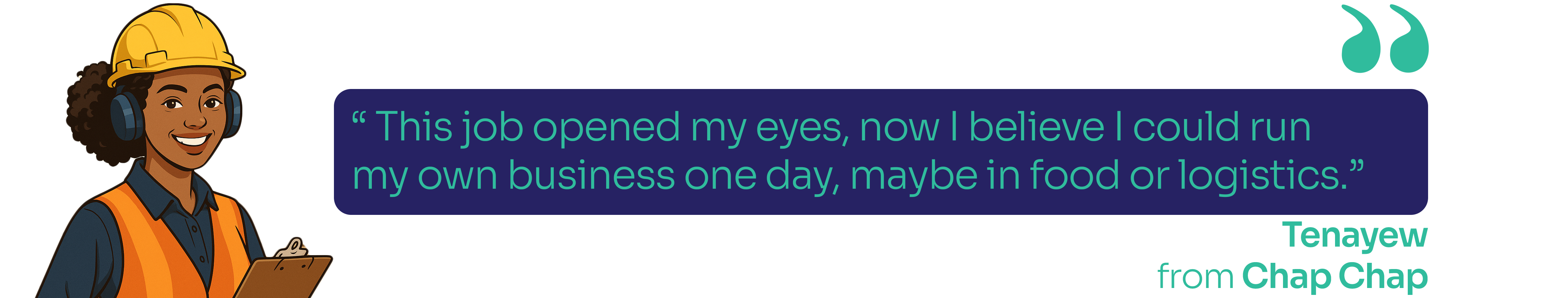 Tenayew chap chap gig worker quote